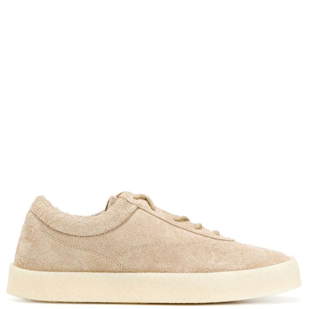 Yeezy Taupe Suede Season 6 Crepe Low Top Sneakers - Picture 2 of 6